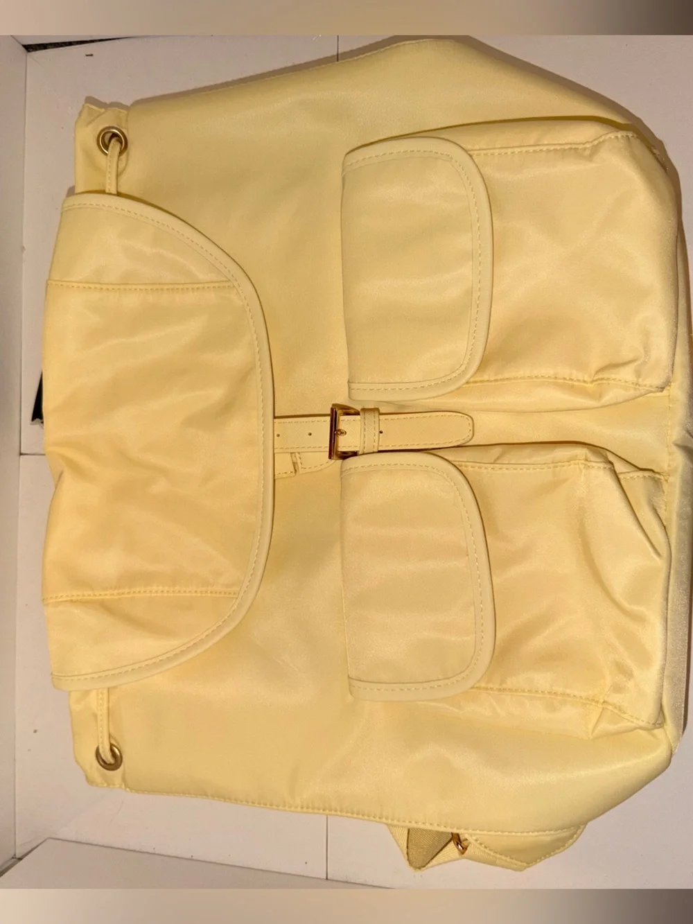 Yellow Women’s Everyday Backpack Tote - Lightweight Fashion Bag